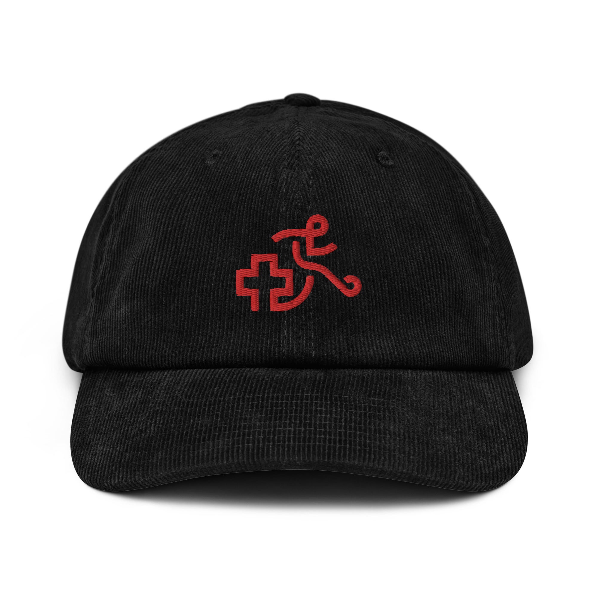 Switzerland EURO 2024 Minimalist Design Embroidered Corduroy Hat